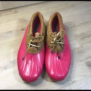 SPERRY TOP SIDER  Fuchsia Pink Cormorant Duck 10